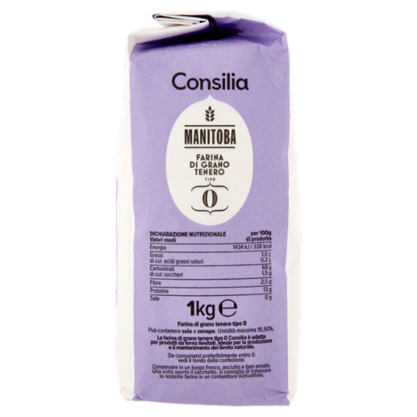 Consilia Farina di Grano Tenero Tipo 0 Manitoba 1 kg