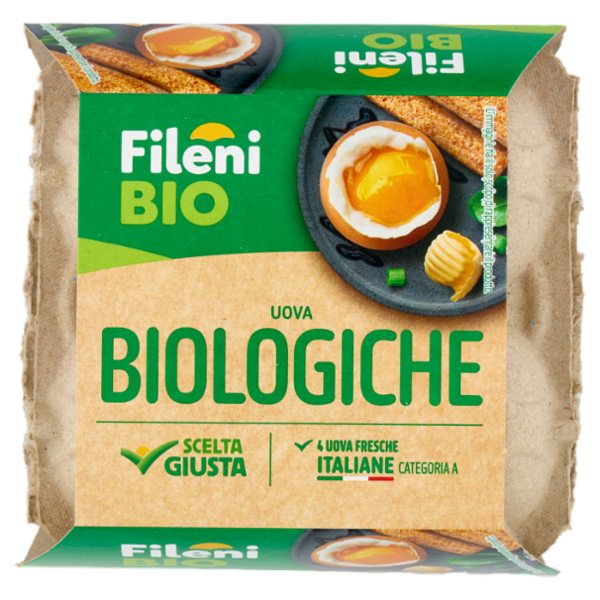 Fileni Bio Uova Biologiche 4 Uova Fresche 220 g