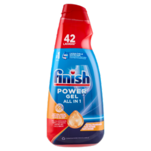 Finish Power Gel Antiodore Liquido Lavastoviglie 42 Lavaggi 940 Ml