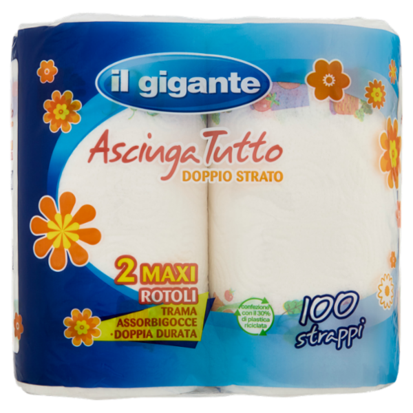 IL GIGANTE Asciuga Tutto Doppio Strato 2 pz