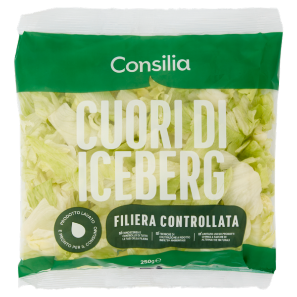 Consilia Cuori di Iceberg Lavati e Pronti per il Consumo 250 g