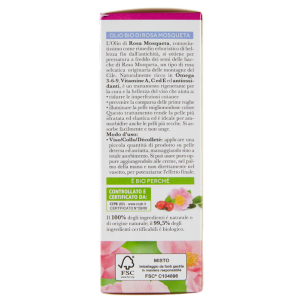 I Provenzali Bio Olio Viso Biologico Rosa Mosqueta 30 ml