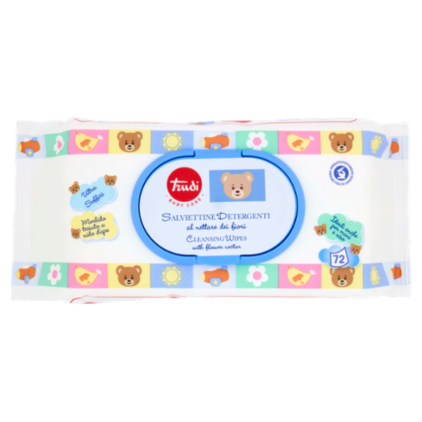 Trudi Baby Care Salviettine Detergenti Al Nettare Dei Fiori 72 Pz