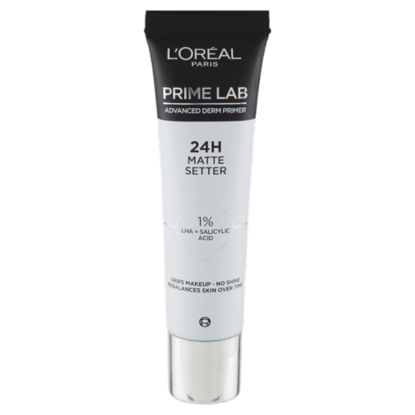 L'Oréal Paris Matte Setter Prime Lab, Primer Fissante 24H, Pelle opacizzata, 30ml