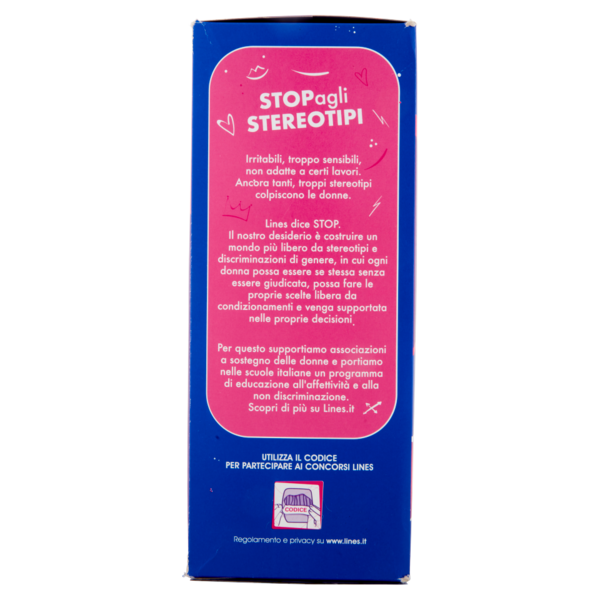 Lines Seta ultra Assorbenti Notte con Ali 40+4 pz