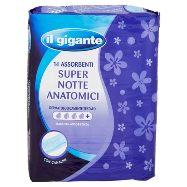 IL GIGANTE Assorbenti Super Notte Anatomici 14 pz