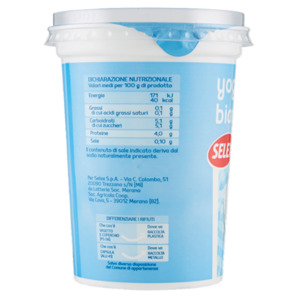 Selex Yogurt Magro Bianco 500 g