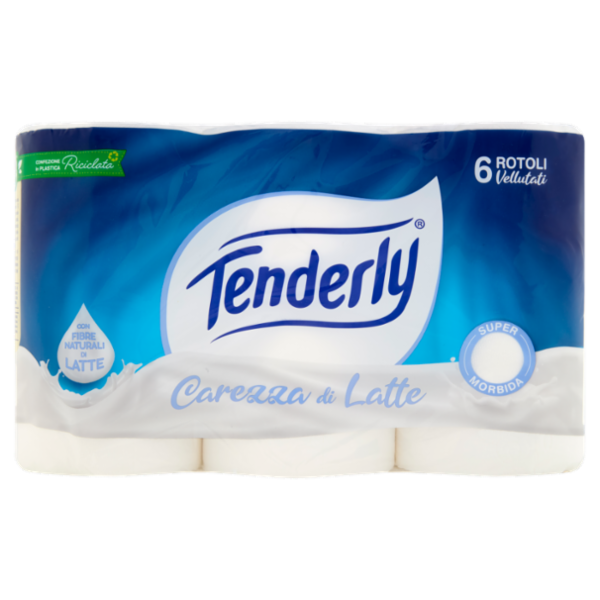Tenderly Carezza di Latte Rotoli Vellutati 6 pz