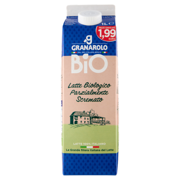 Granarolo Bio Latte Biologico Parzialmente Scremato 1 L