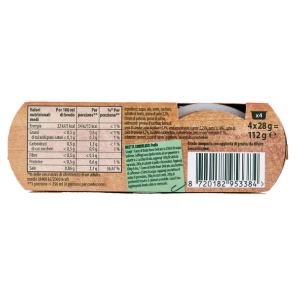 Knorr Cuore di Brodo Delicato 4 x 28 g