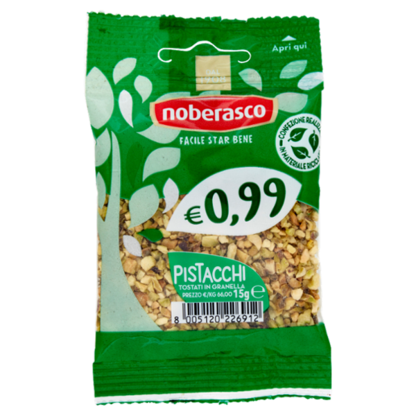 noberasco € 0,99 Pistacchi Tostati in Granella 15 g