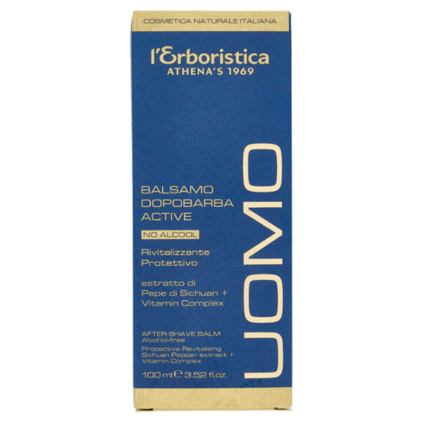 l'Erboristica Uomo Balsamo Dopobarba Active No Alcool Rivitalizzante Protettivo 100 ml