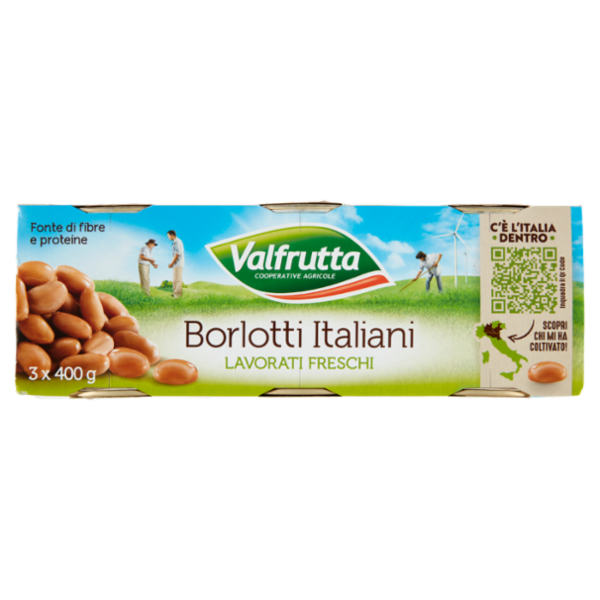 Valfrutta Borlotti italiani 3 x 400 g
