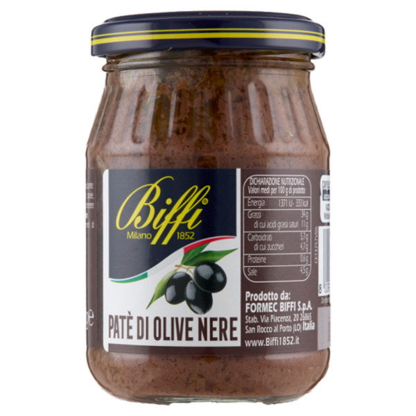 Biffi Patè di Olive Nere 190 g