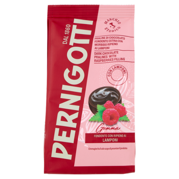 Pernigotti Gemma Fondente con Ripieno ai Lamponi 140 g