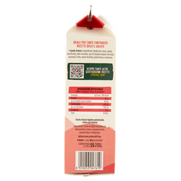le Naturelle Tuorlo d'Uovo Pastorizzato Sfoglia Gialla 1000 g