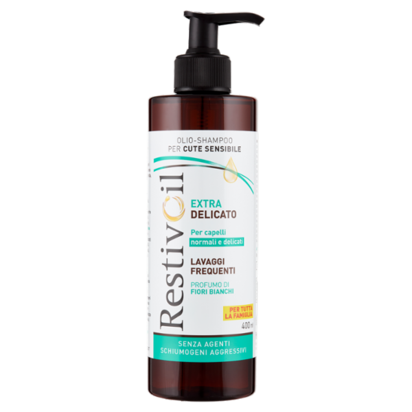 RestivOil Olio-Shampoo per Cute Sensibile Extra Delicato 400 ml