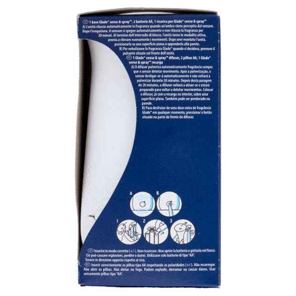 Glade® Sense & Spray Profumatore per Ambienti, Refreshing Air™, Contro gli odori degli animali, 18ml