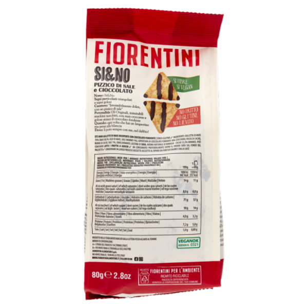 Fiorentini gli Originali Si&No Pizzico di Sale e Cioccolato 80 g