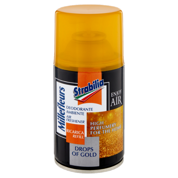 Strabilia Millefleurs Deodorante Ambiente Drops of Gold Ricarica 250 ml