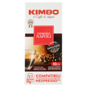 Kimbo Espresso Napoli Capsule Compatibili Con Le Macchine Nespresso* 10 x 5,5 g