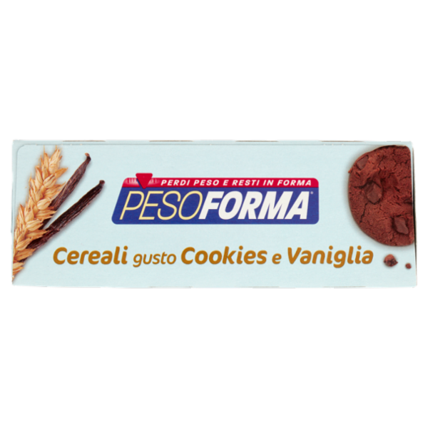 Pesoforma Cereali gusto Cookies e Vaniglia, barrette sostitutive del pasto, 12 x 31 g