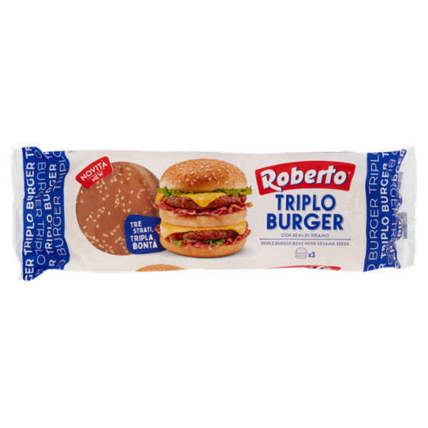 Roberto Triplo Burger con Semi di Sesamo 240 g