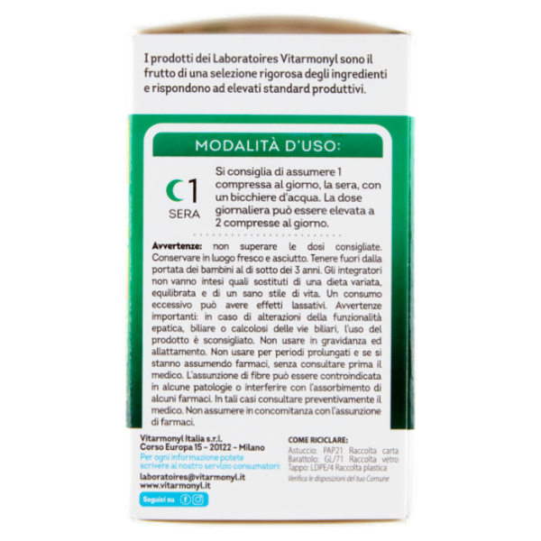 Laboratoires Vitarmonyl 20 Erbe Complex Transito regolare 60 Compresse 40,8 g