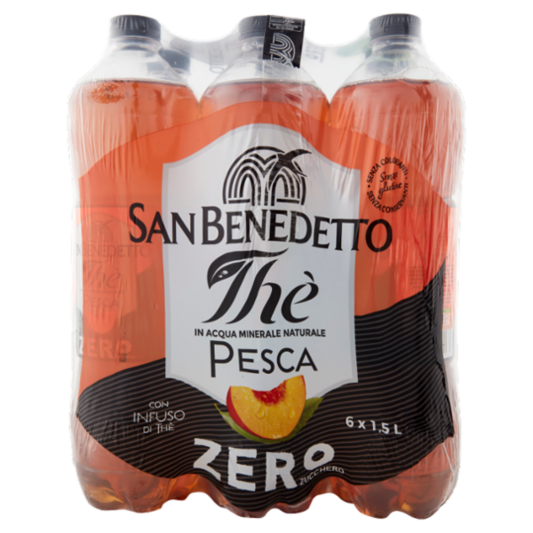 San Benedetto Thè Pesca Zero 6 x 1,5 L