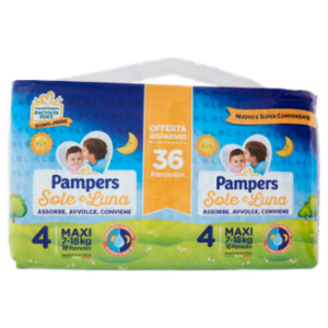 Pampers Sole e Luna 4 Maxi 18 Pz