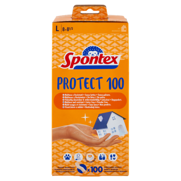 Spontex Guanti Usa&Getta Protect 100 tg L