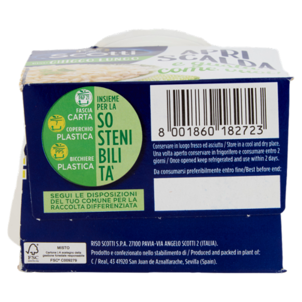Riso Scotti Apri Scalda e gusta come vuoi! Riso Chicco Lungo 200 g