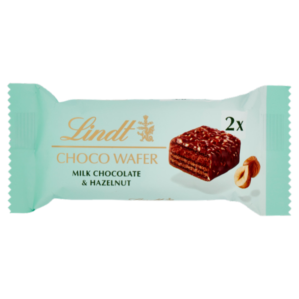 Lindt ChocoWafer Snack Cioccolato al latte Cioccolato con nocciole 30 g
