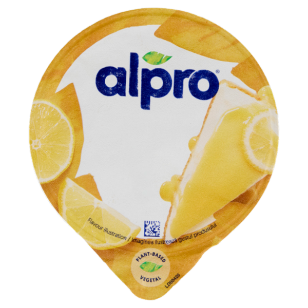 Alpro Alternativa Vegetale allo Yogurt, Gusto Lemon Cheesecake, Fonte di Calcio,Basso in grassi,135g