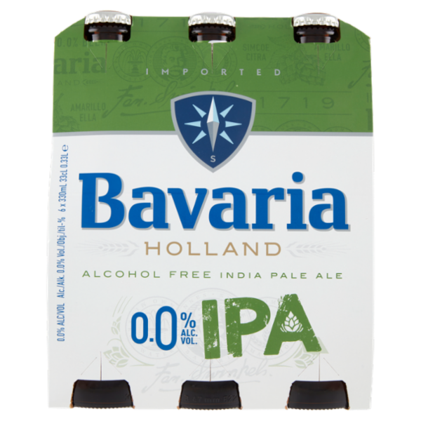 Bavaria 0.0% Birra Analcolica IPA bott.6x330ml