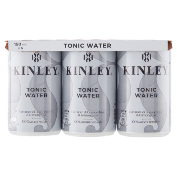 KINLEY Tonic Water 6 x 150 ml Mini Can