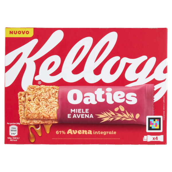 Kellogg's Oaties Miele e Avena 4 x 40 g