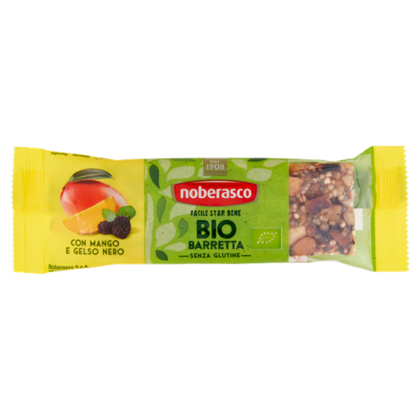 noberasco Bio Barretta con Mango e Gelso Nero 30 g