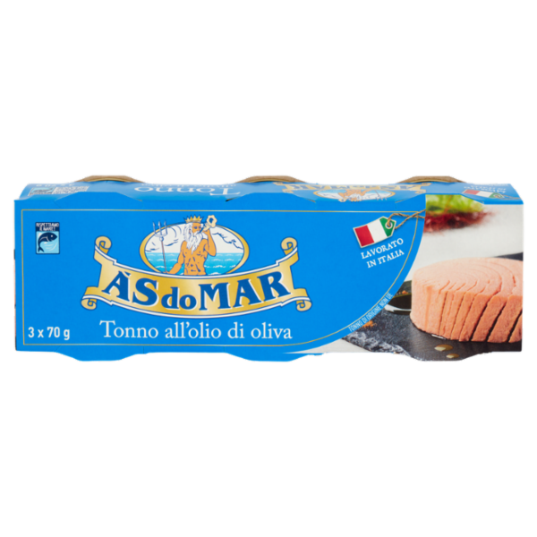 Asdomar Tonno all'olio di oliva 3 x 70 g
