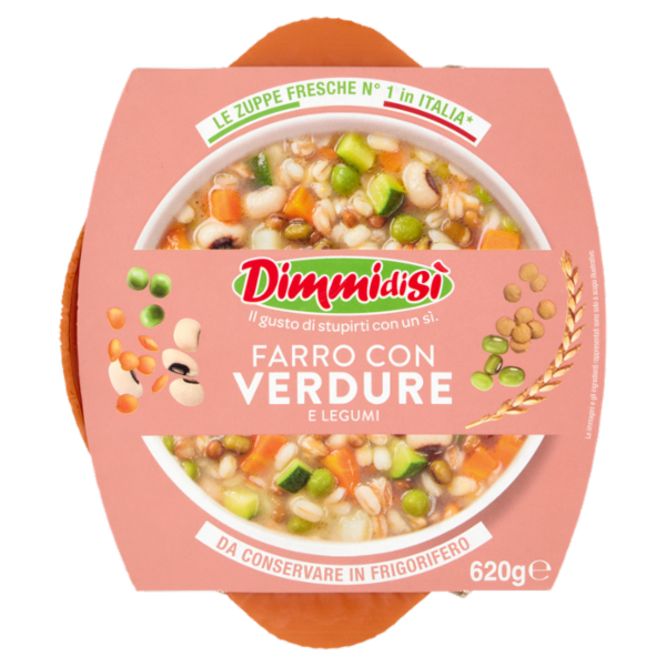 DimmidiSì Farro con Verdure e Legumi 620 g