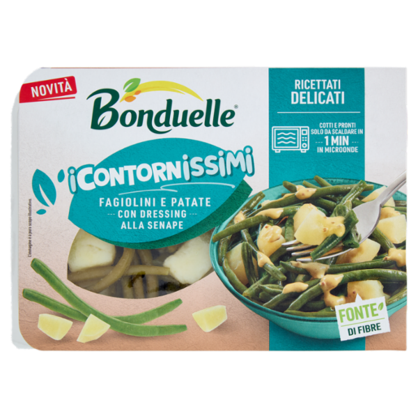 Bonduelle i Contornissimi Ricettati Delicati Fagioli e Patate con Dressing alla Senape 200 g