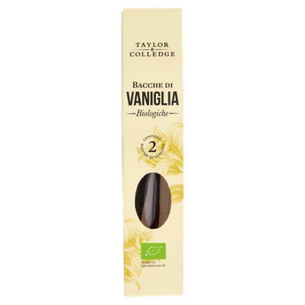 Taylor & Colledge Bacche di Vaniglia Biologiche 2 pz
