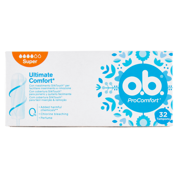 o.b. ProComfort Ultimate Comfort* Super Tampons 32 pz
