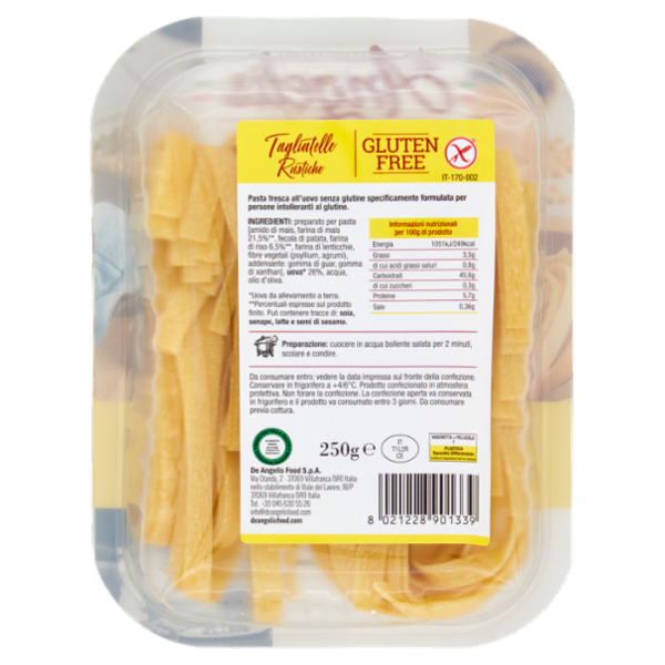 de Angelis Gluten Free Tagliatelle Rustiche 250 g