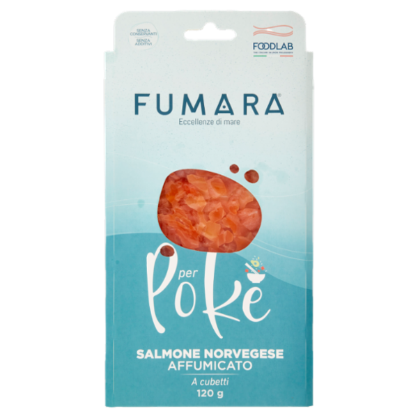 Fumara per Pokè Salmone Norvegese Affumicato a cubetti 120 g