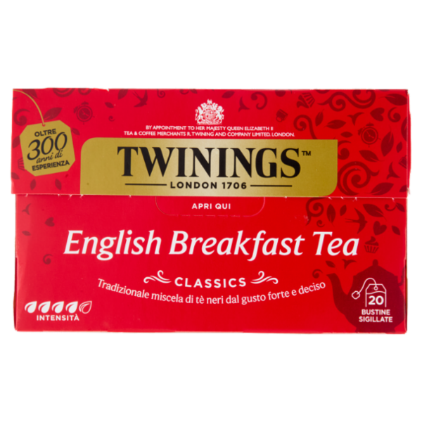 Twinings English Breakfast Tea Tè Nero 20 filtri The 40 g