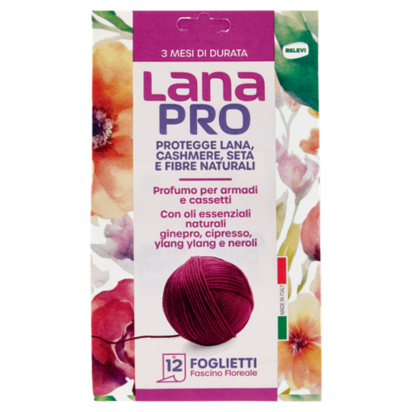 Relevi Lana Pro Foglietti Fascino Floreale 12 pz