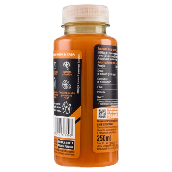 macè Carota Mela Zenzero Limone Spremuta 250 ml