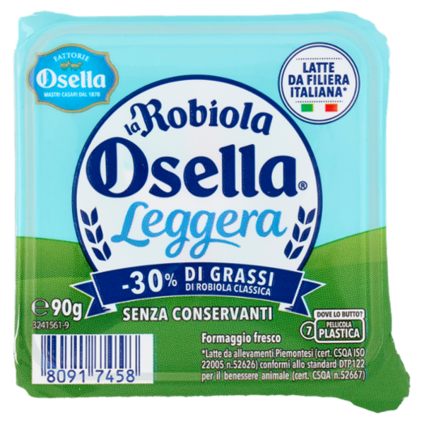 Fattorie Osella Robiola Leggera formaggio fresco 90 g