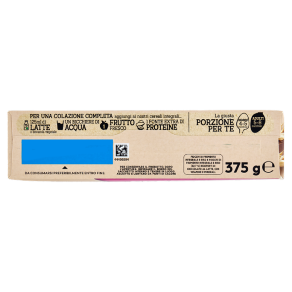 FITNESS Cioccolato al Latte Cereali Integrali con Fiocchi al Cioccolato 375g
